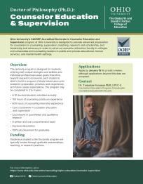 ohio university counselor education phd